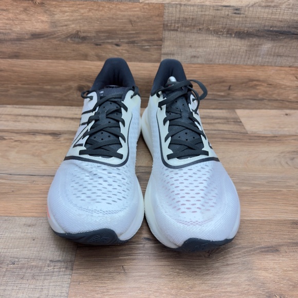 New Balance® Men's 11D  FuelCell Rebel Running Shoes  White/Neon Dragonfly - Picture 3 of 8